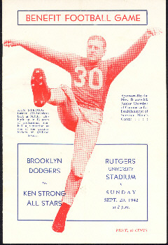 1942 Dodgers v Ken Strong All Stars.jpg (43235 bytes)